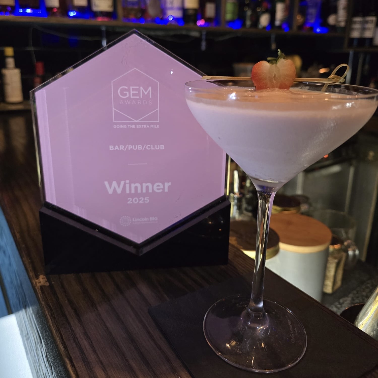 GEMtini cocktail